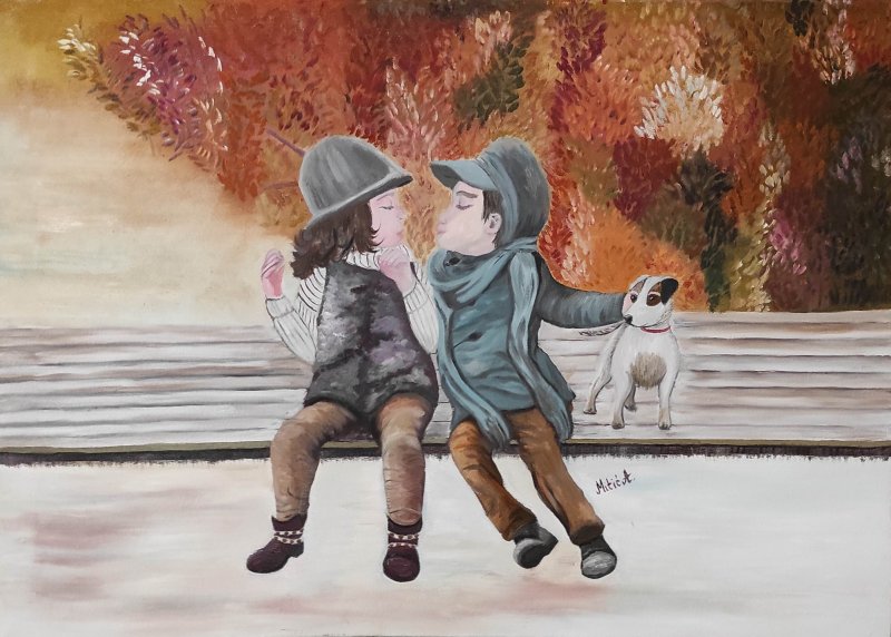 The first love, Painting Aleksandra Mitić