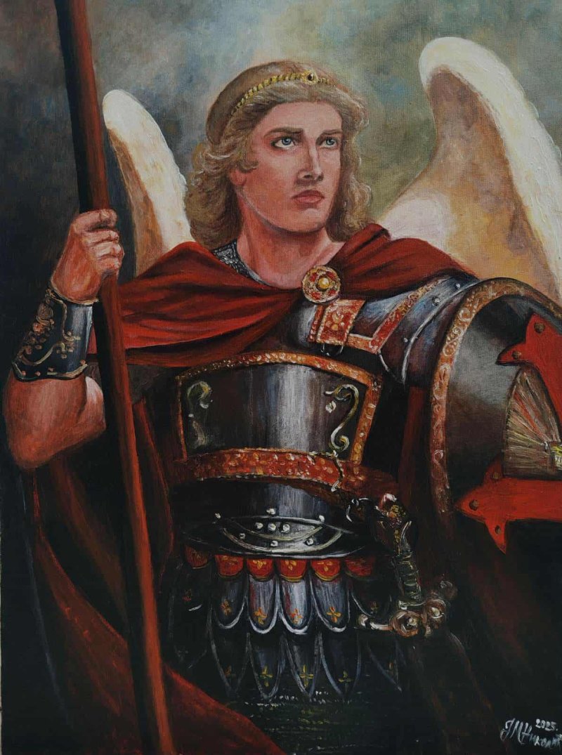 Archangel Michael, Painting Aleksandra  Martinović