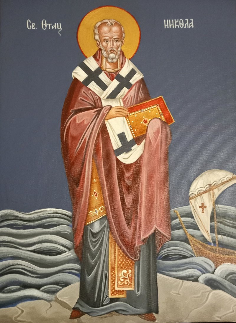 St Nicholas, Painting Aleksandra  Martinović