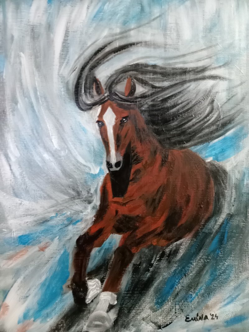 Strenght, Painting Emina Jovic