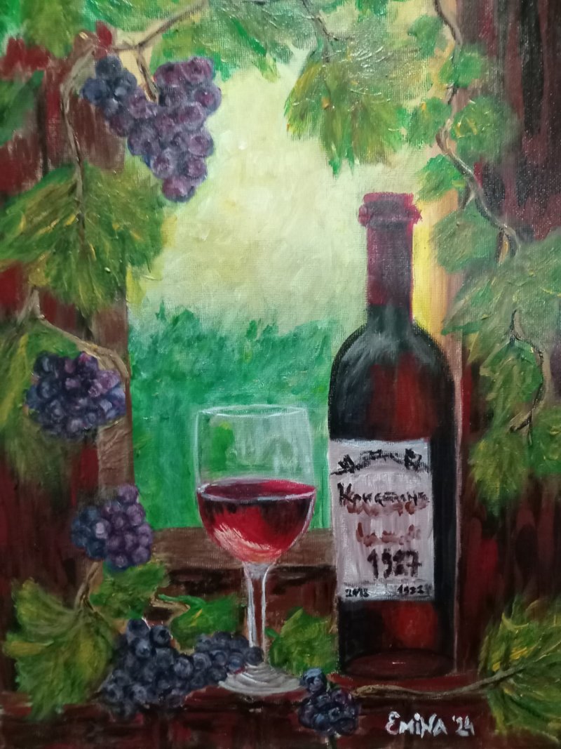Crno vino, Slika Emina Jovic