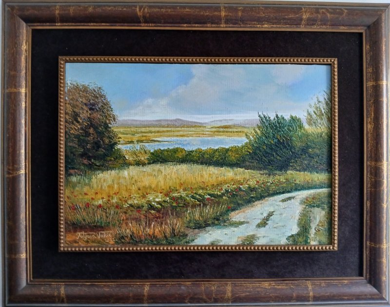 In the wheat field, Painting Tatjana Vukić