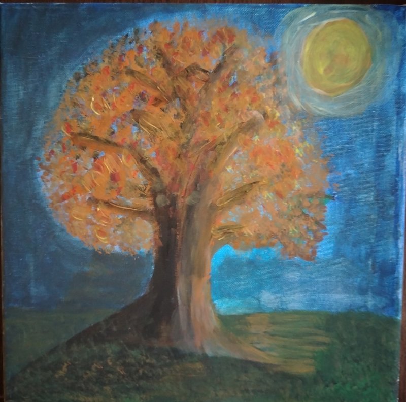 Old Oak, Painting Dušan Pandžić