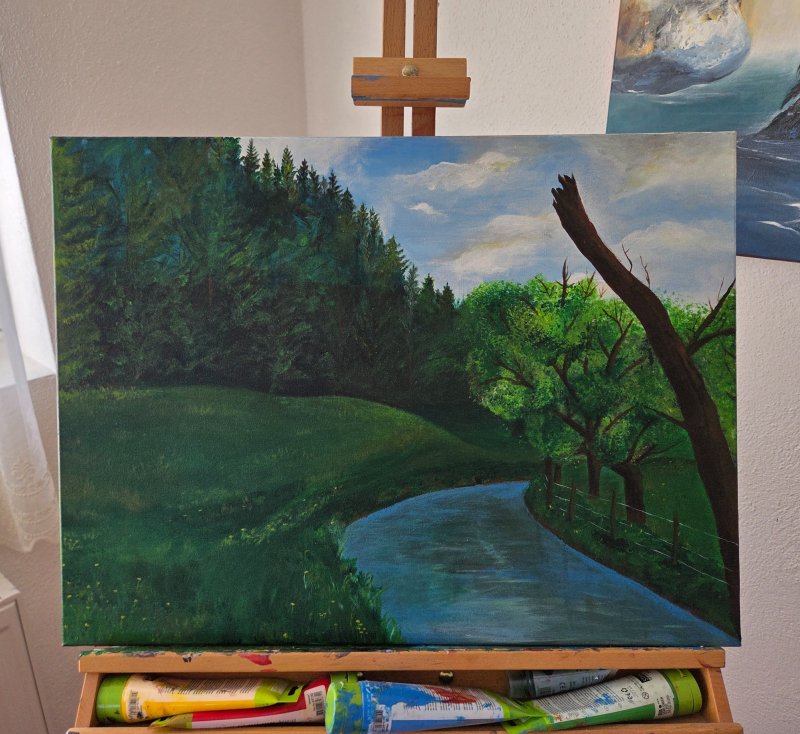 Green Echo, Painting Jasmina Mašović