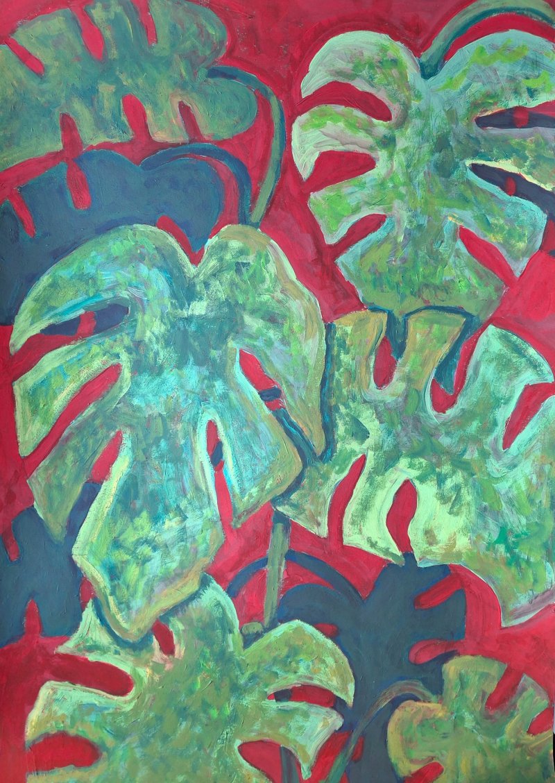 Monstera, Painting Dimitrije  Paštar