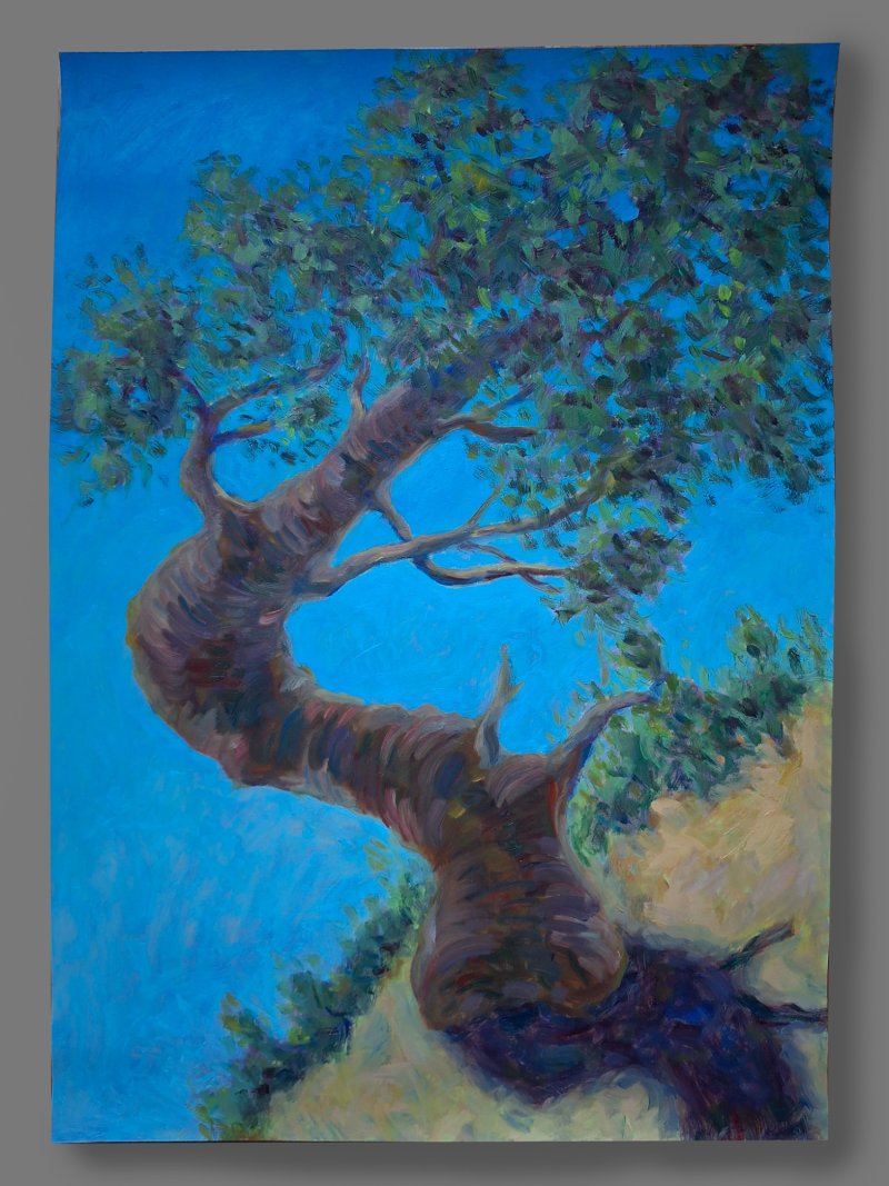 Twisted tree, Painting Dimitrije  Paštar