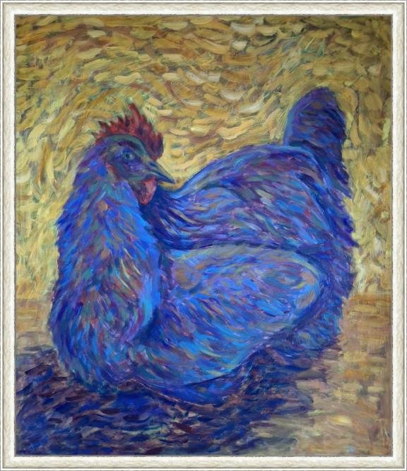 Chicken, Painting Dimitrije  Paštar
