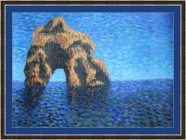 sea rock, Painting Dimitrije  Paštar