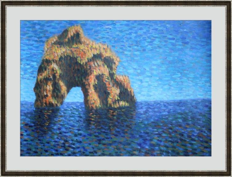 sea rock, Painting Dimitrije  Paštar