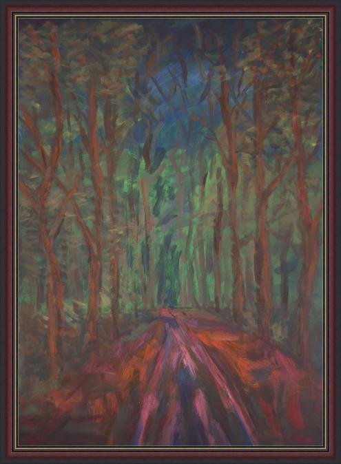Forest, Painting Dimitrije  Paštar
