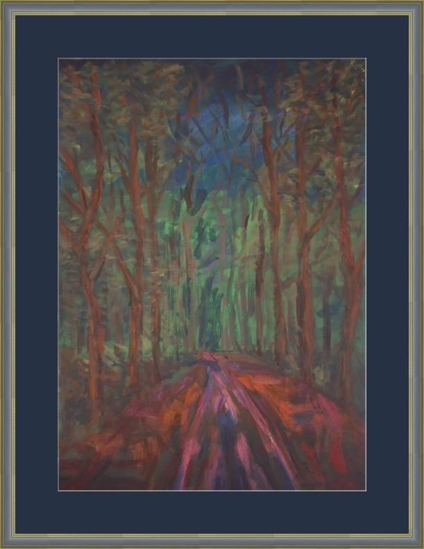 Forest, Painting Dimitrije  Paštar