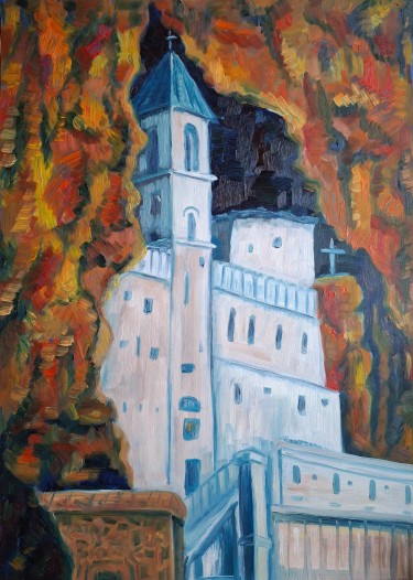 Slika na zidu: Manastir Ostrog