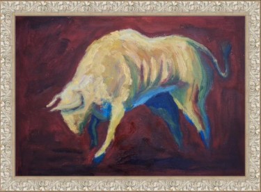 Raging bull, Painting Dimitrije  Paštar