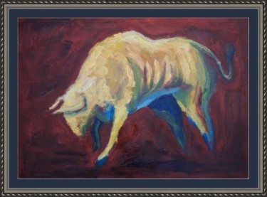Raging bull, Painting Dimitrije  Paštar