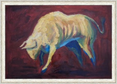 Raging bull, Painting Dimitrije  Paštar