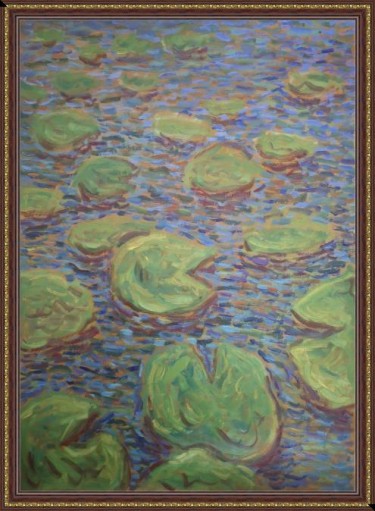 Water lilies, Painting Dimitrije  Paštar