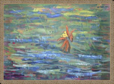water lily, Painting Dimitrije  Paštar