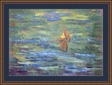 water lily, Painting Dimitrije  Paštar
