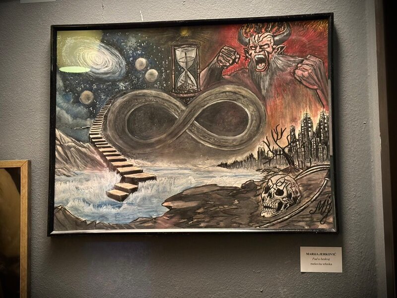 PAD U BESKRAJ - IX međunarodna izložba ,,BESkrajnost, Slika Marija Jerković - MJ Art