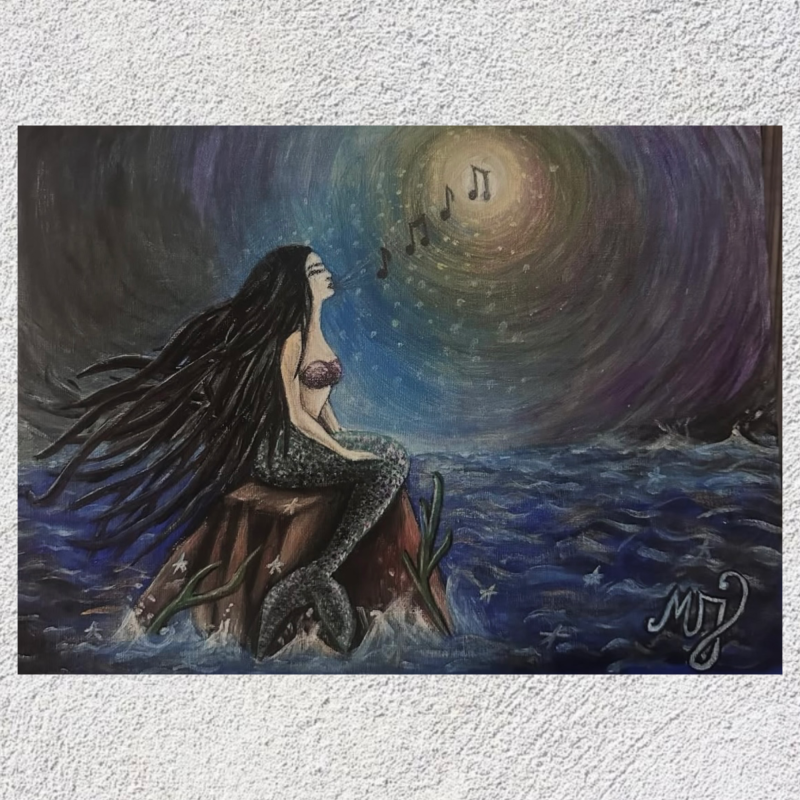 THE SIRENS SONG, Painting Marija Jerković - MJ Art