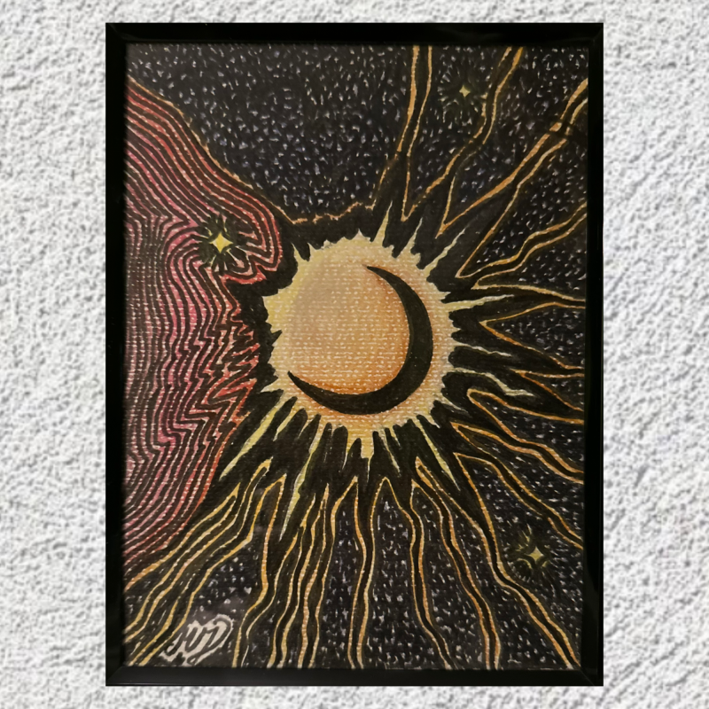 SOLAR ECLIPSE, Painting Marija Jerković - MJ Art
