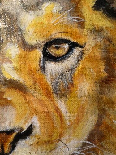 Lion, Painting Irena J