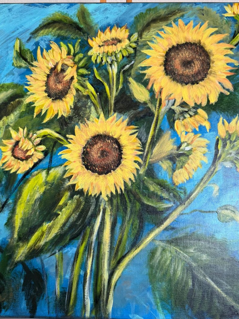 Sunflowers, Painting Sanja Šorga