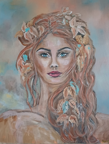 Portret djevojke , autor Sanja Šorga