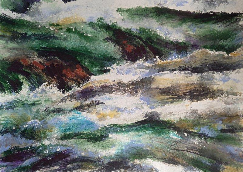From the watercolor series ILLUSION OF WATER
