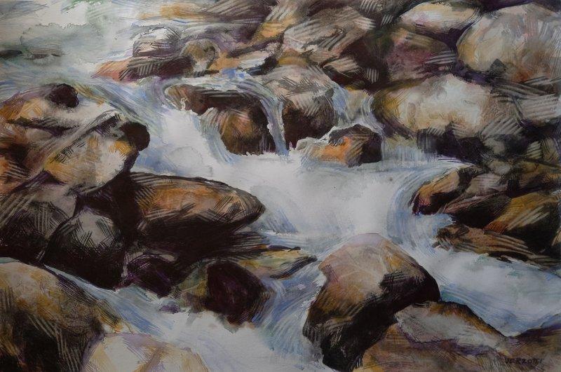 From the watercolor series ILLUSION OF WATER
