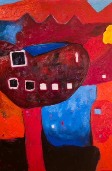 Positive climb, Painting Aleksandar Lazović