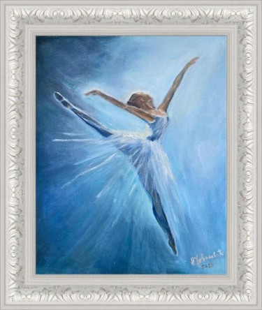 Blue Pirouette - Dance of Light, Painting Maja Jovanovic