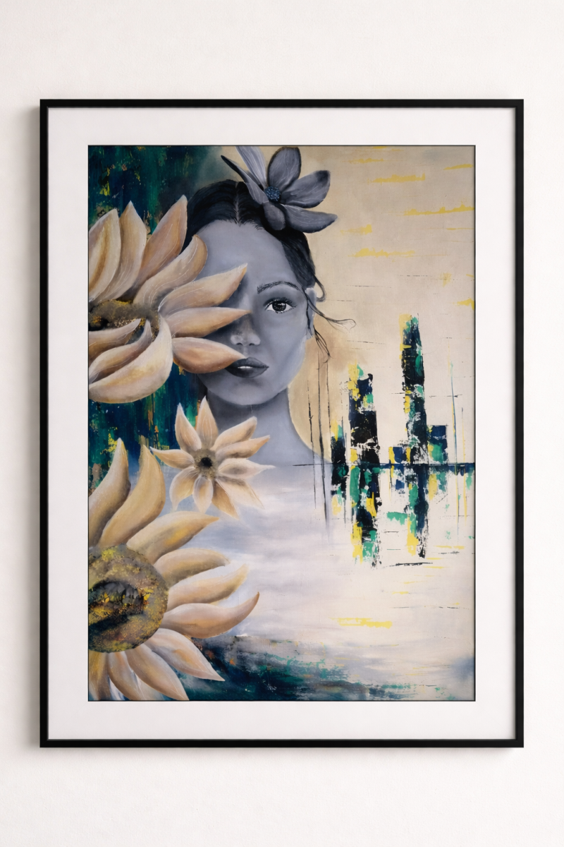 On the edge of worlds, Painting Erika Korac