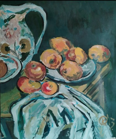 Still life with apples, Painting Katarina Adamović
