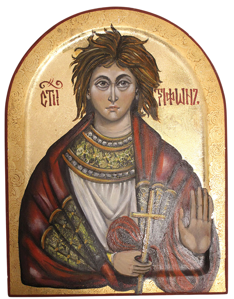 Saint Trifun, Guardian of Nature and Patron of Winemakers, Painting Mirjana Zivković