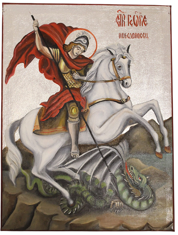 Saint George The Fusion of Tradition and Masterful Art, Painting Mirjana Zivković