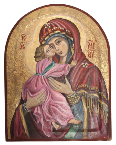 Theotokos with Christ Tenderness and Intercession of Russian Tradition