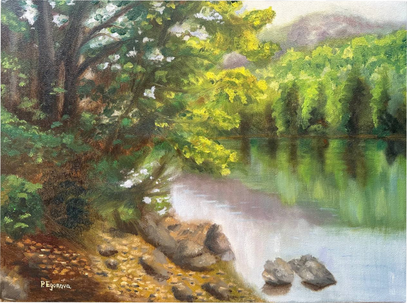 Summer landscape, Painting Polina Egorova