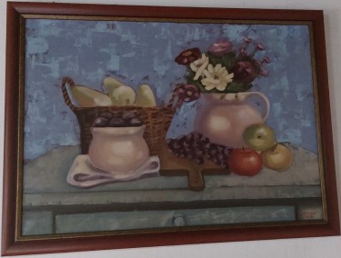 Vintage European Still Life Acrylic on canvasc 1970s 1980s, Painting Игор Чапканов