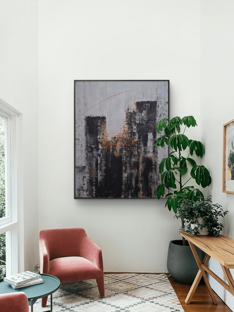 The city after the rain, Painting La mia tela Studio