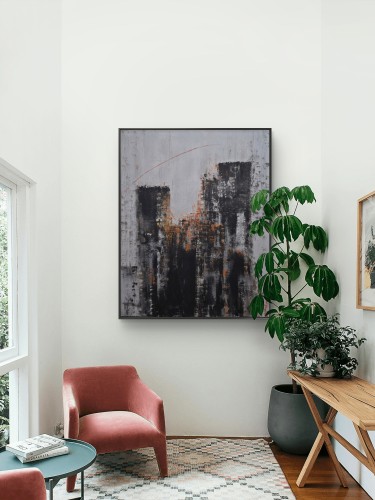 The city after the rain, Painting La mia tela Studio