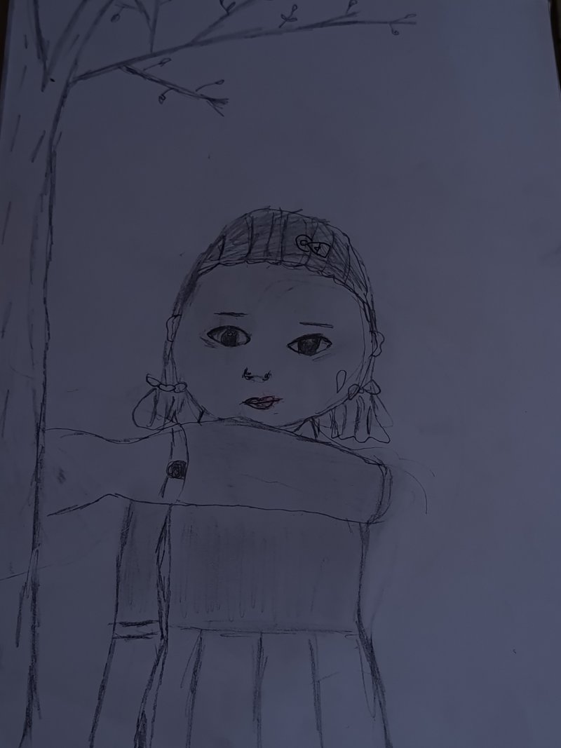 Doll from the Squid Game movie, Drawing Danijel  Vasic