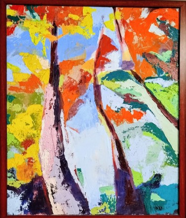 Under the autumn canopy, Painting Martina Trifunović