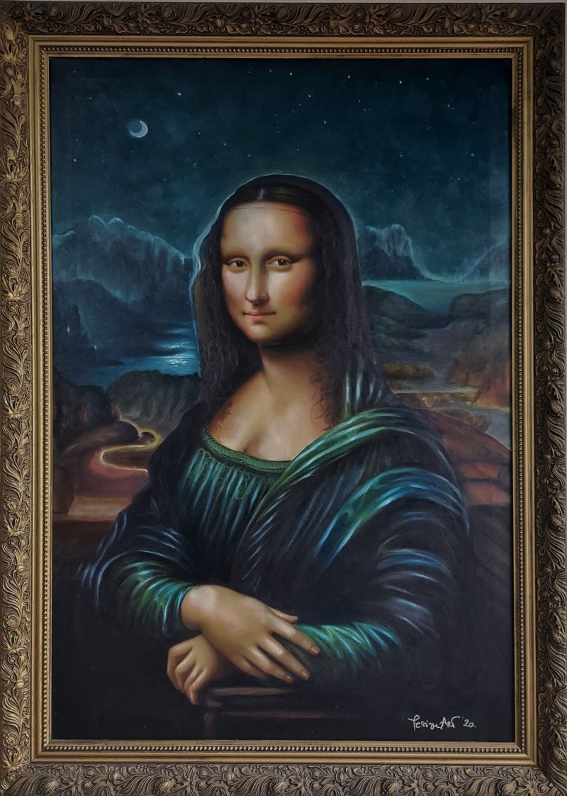 Mona Lisa Nocturne, Painting Yesign Art