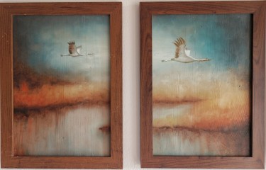 Blue Mist Diptych