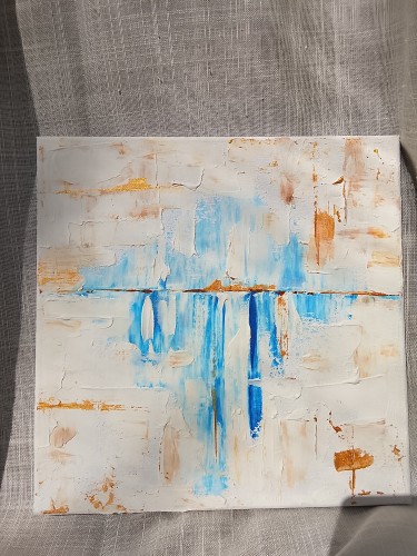 Golden shimmer on the water, Painting Nathan