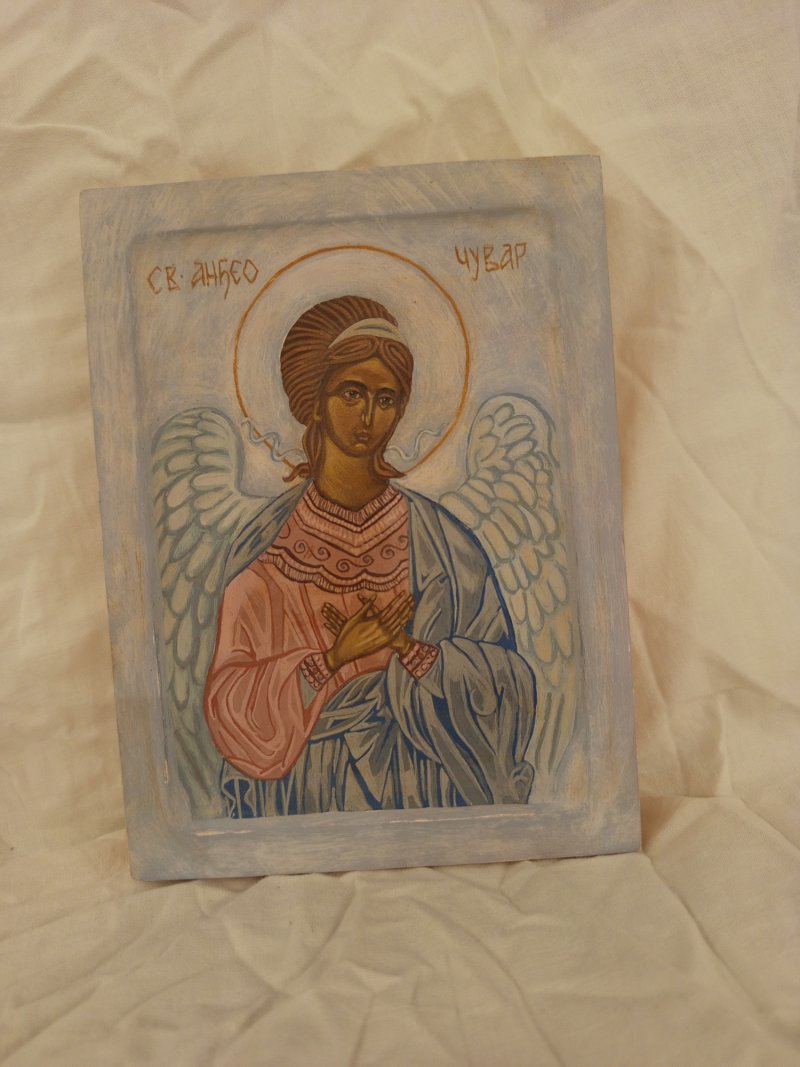 Icon of the Guardian Angel, Painting Kaća