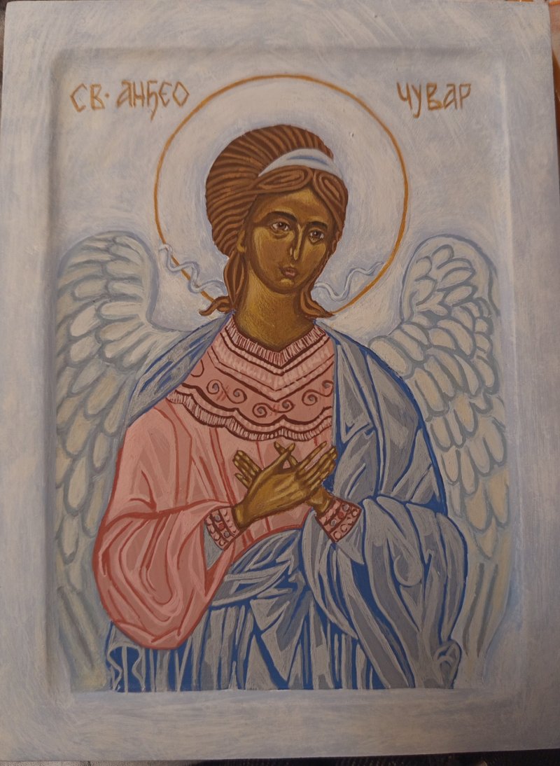 Icon of the Guardian Angel, Painting Kaća