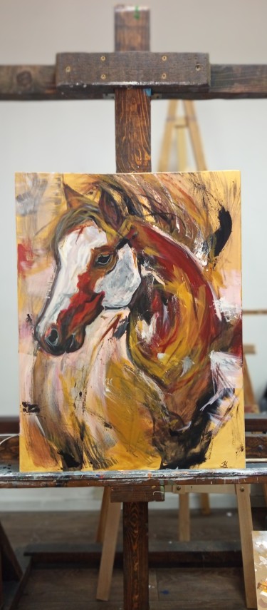 Horse in motion, Painting Kaća