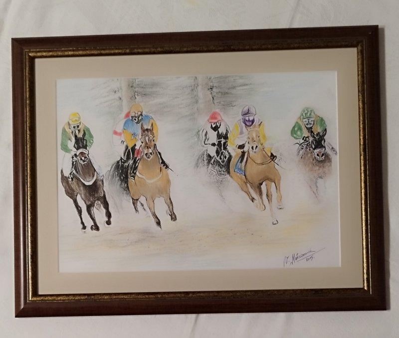 Race, Painting Vladislav Maksimovic